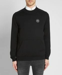 Canada Goose Black Label Hybridge Knit Reversible Pullover -Outlet Sweaters Store 11 10 2019 canadagoose blacklabelhybridgeknitreversiblepullover black 6992mb 61 gh m2