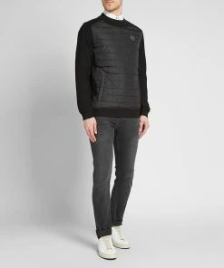 Canada Goose Black Label Hybridge Knit Reversible Pullover -Outlet Sweaters Store 11 10 2019 canadagoose blacklabelhybridgeknitreversiblepullover black 6992mb 61 gh m4