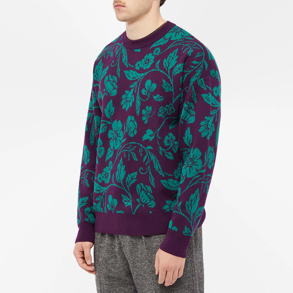 Drole De Monsieur Drôle De Monsieur Floral Crew Knit 2 Drole De Monsieur Drôle De Monsieur Floral Crew Knit - Image 2