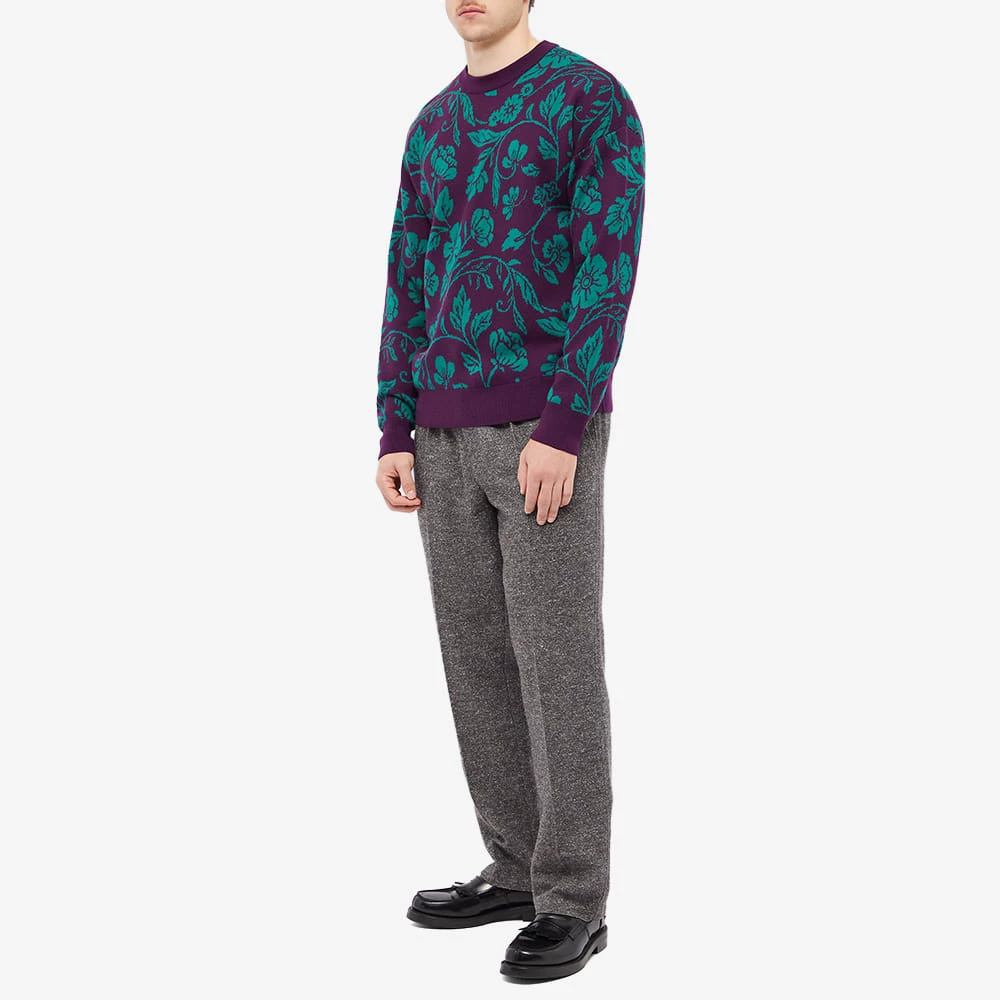 Drole De Monsieur Drôle De Monsieur Floral Crew Knit 4 Drole De Monsieur Drôle De Monsieur Floral Crew Knit - Image 4