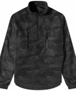 STAMPD Tonal Camo Micro Fleece Pullover Jacket