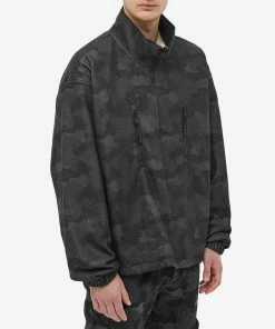 STAMPD Tonal Camo Micro Fleece Pullover Jacket -Outlet Sweaters Store 11 11 2021 EC SLA M2801JK CMO 7 1