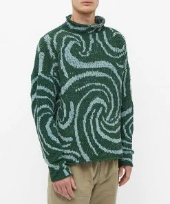Story Mfg. Twinsun Spiral Hand Roll Neck Knit -Outlet Sweaters Store 11 11 2021 ML Twsn RN WS 7 1
