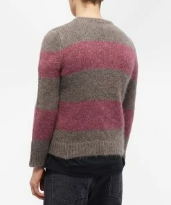 Raf Simons Striped Mohair Crew Knit -Outlet Sweaters Store 11 11 2022 NS 222 844 7359 8 1