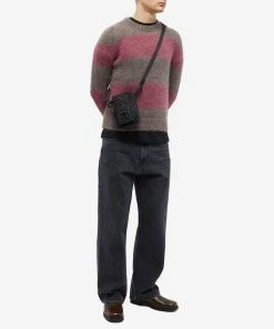 Raf Simons Striped Mohair Crew Knit -Outlet Sweaters Store 11 11 2022 NS 222 844 7359 m9 1
