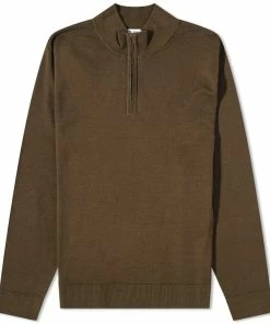 Sunspel Quarter Zip Knit