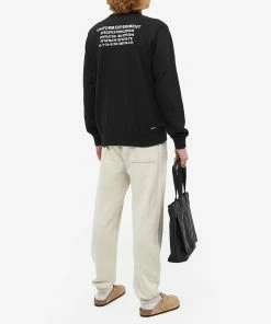 Uniform Experiment Location Logo Crew Neck Sweat -Outlet Sweaters Store 11 11 2022 TC UE 222029 BLK m9 1