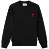 AMI Small A Heart Crew Knit