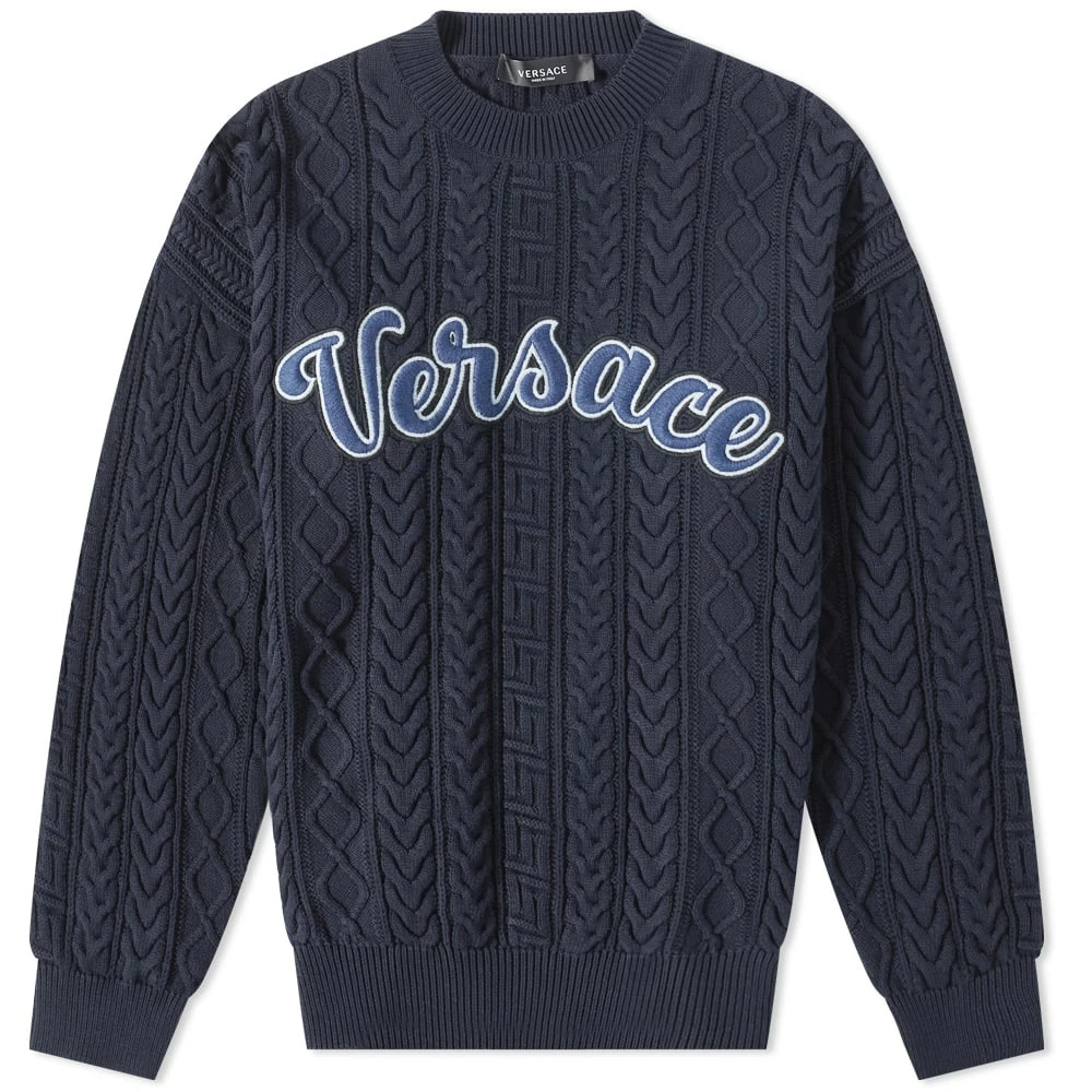 Versace Varsity Intarsia Knit 1 Versace Varsity Intarsia Knit