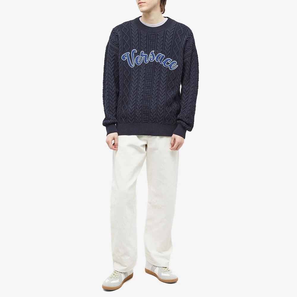 Versace Varsity Intarsia Knit 5 Versace Varsity Intarsia Knit - Image 5