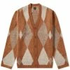 Rats Argyle Mohair Knit Cardigan