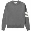 Thom Browne Milano Four Bar Stripe Crew Knit