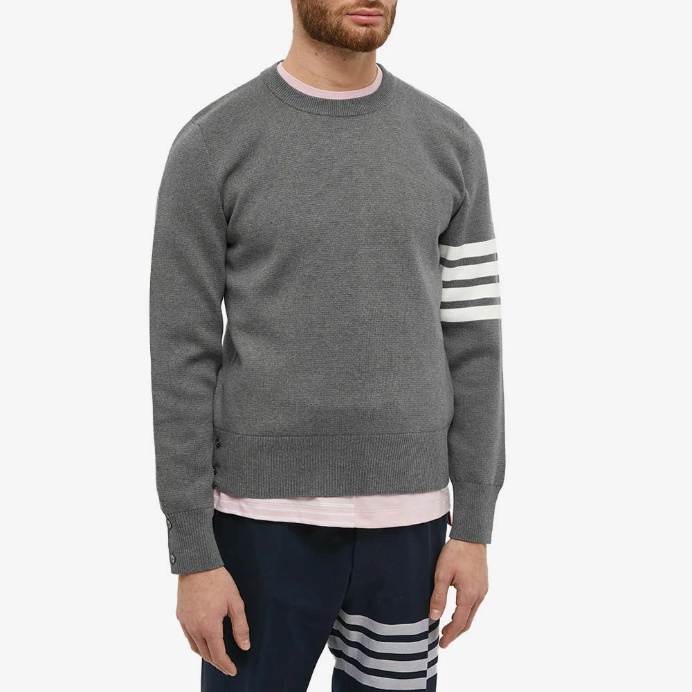 Thom Browne Milano Four Bar Stripe Crew Knit 2 Thom Browne Milano Four Bar Stripe Crew Knit - Image 2