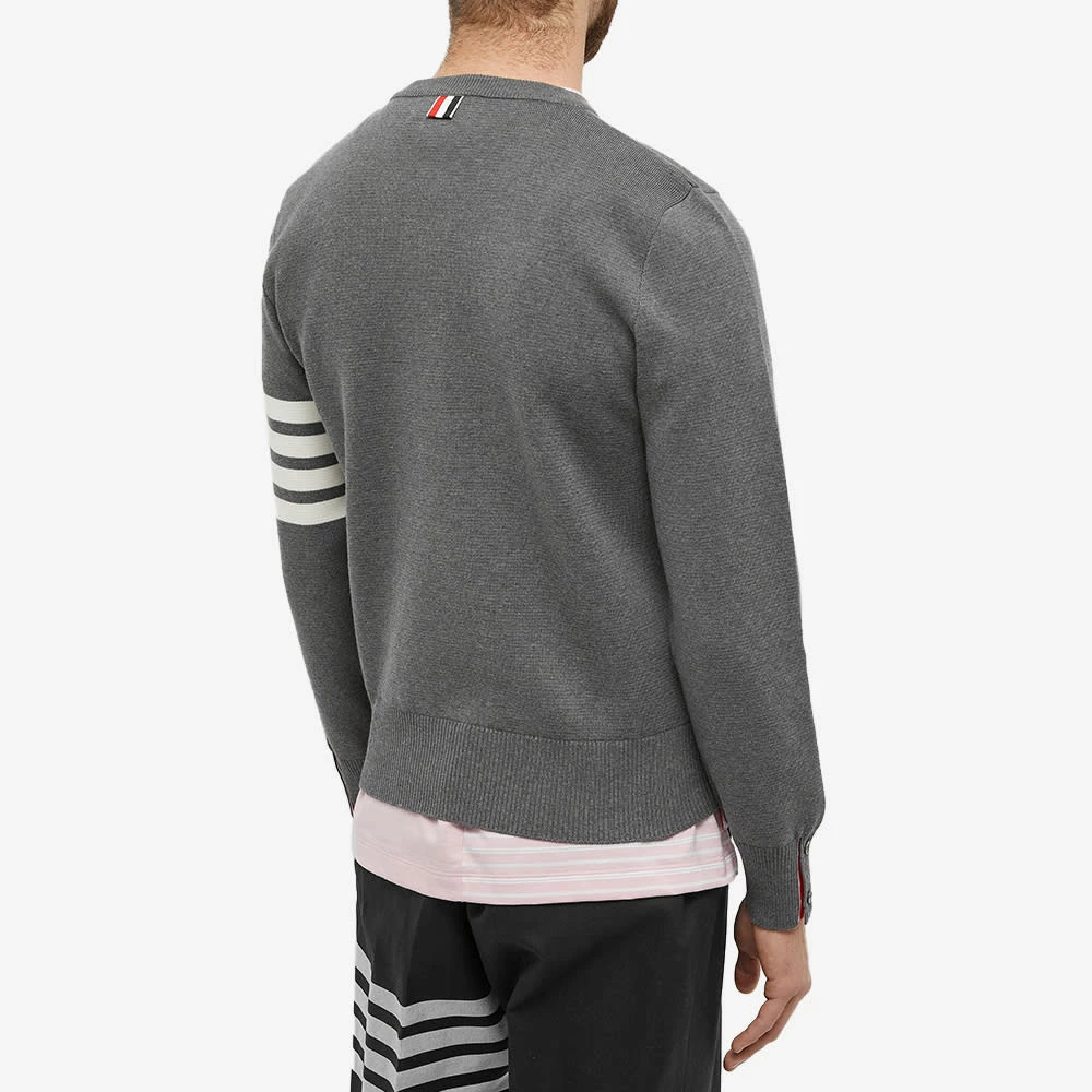 Thom Browne Milano Four Bar Stripe Crew Knit 3 Thom Browne Milano Four Bar Stripe Crew Knit - Image 3