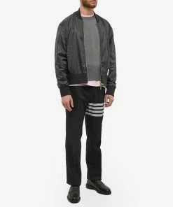 Thom Browne Milano Four Bar Stripe Crew Knit 8 Thom Browne Milano Four Bar Stripe Crew Knit -Outlet Sweaters Store 12 05 2022 EC MKA202A 00219 035 m4 1