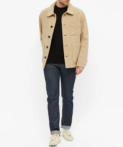 Sunspel Lambswool Crew Knit -Outlet Sweaters Store 12 11 2021 RC MJUM8066 BKAA m9 1