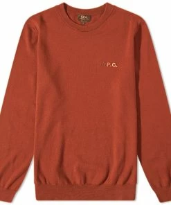 A.P.C. A.P.C Sylvain Logo Crew Knit