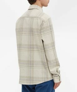 A.P.C. Trek Check Overshirt -Outlet Sweaters Store 13 01 2022 GH COEUZ H02396 BAA 8 1