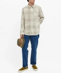 A.P.C. Trek Check Overshirt -Outlet Sweaters Store 13 01 2022 GH COEUZ H02396 BAA m9 1