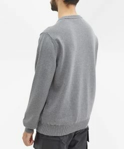 Versace Baroque Logo Intarsia Knit -Outlet Sweaters Store 13 01 2023 NS 1007982 1A05696 1E100 8 1