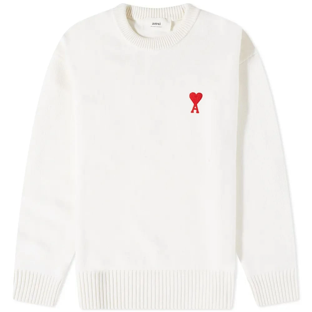 AMI Small A Heart Crew Knit 1 AMI Small A Heart Crew Knit