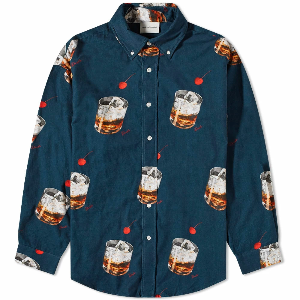 Drole De Monsieur Drôle De Monsieur Cocktail Button Down Shirt 1 Drole De Monsieur Drôle De Monsieur Cocktail Button Down Shirt