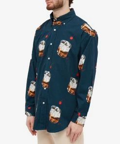 Drole De Monsieur Drôle De Monsieur Cocktail Button Down Shirt 8 Drole De Monsieur Drôle De Monsieur Cocktail Button Down Shirt -Outlet Sweaters Store 13 10 2022 ja a sh103 co021 ny 10