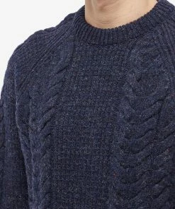 Sunspel Textured Donegal Jumper 9 Sunspel Textured Donegal Jumper -Outlet Sweaters Store 13 12 2022 JD MJUM8184 BUSG 10 1