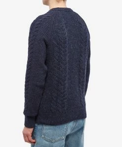 Sunspel Textured Donegal Jumper 7 Sunspel Textured Donegal Jumper -Outlet Sweaters Store 13 12 2022 JD MJUM8184 BUSG 8 1