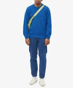 Kestin Brushed Shetland Crew Knit -Outlet Sweaters Store 13 12 2022 LL KHKNAW2202 BLU m4 1