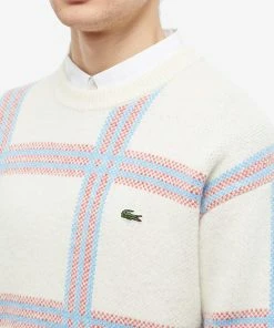 Lacoste Check Wool Crew Knit 9 Lacoste Check Wool Crew Knit -Outlet Sweaters Store 13 12 2022 SI AH0487 7D1 10 1