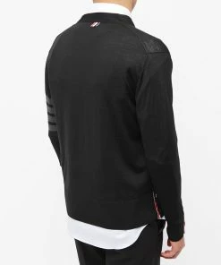 Thom Browne Classic Merino Cardigan -Outlet Sweaters Store 14 010 2022 LL MKC002A 00014 001 3 1