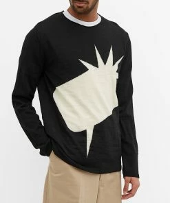 Comme Des Garçons SHIRT ExPression Bubble Crew Neck Knit -Outlet Sweaters Store 14 02 2022 JA FI N001 051 1 7 1