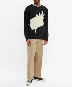 Comme Des Garçons SHIRT ExPression Bubble Crew Neck Knit -Outlet Sweaters Store 14 02 2022 JA FI N001 051 1 m9 1