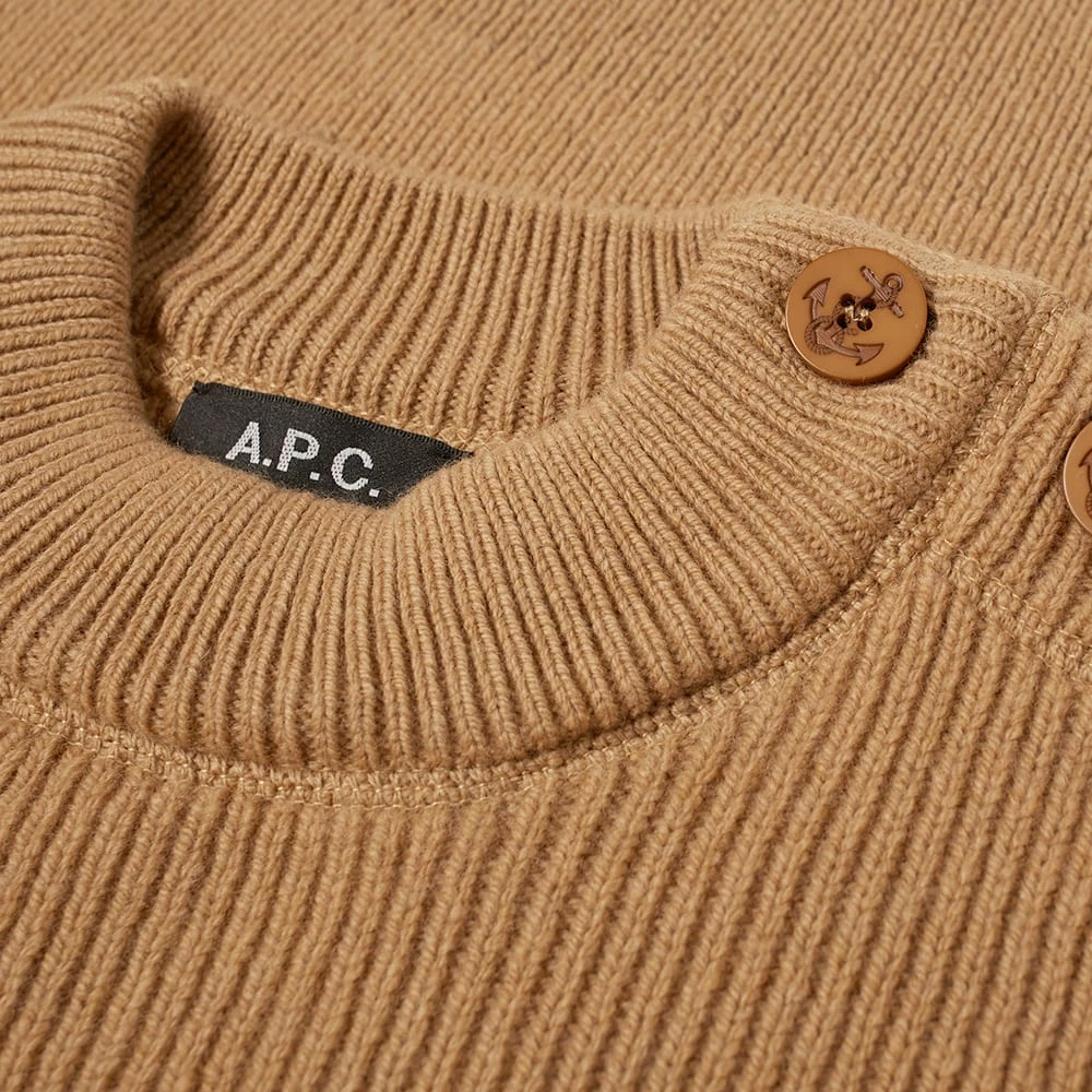A.P.C. Alan Sleeve Logo Knit 2 A.P.C. Alan Sleeve Logo Knit - Image 2