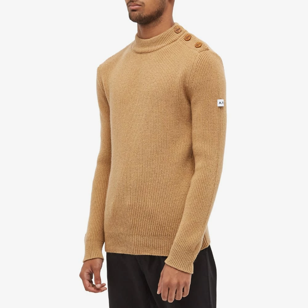 A.P.C. Alan Sleeve Logo Knit 4 A.P.C. Alan Sleeve Logo Knit - Image 4