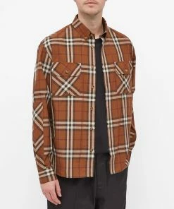 Burberry Button Down Coulsdon Check Shirt -Outlet Sweaters Store 14 10 2021 ML 8045978 A9697 7 1