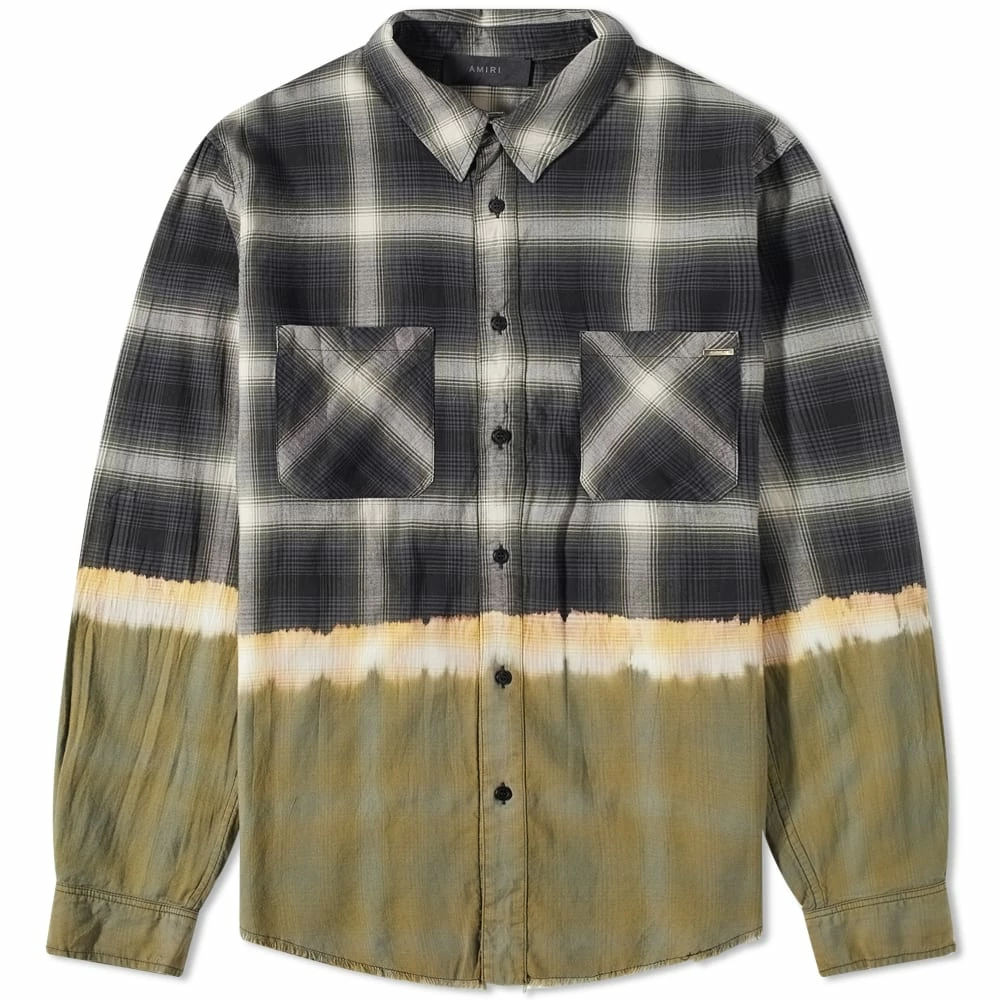 AMIRI Bleach Bandana Plaid Shirt 1 AMIRI Bleach Bandana Plaid Shirt