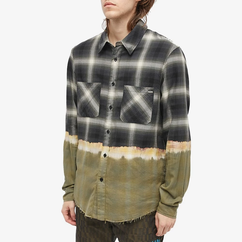 AMIRI Bleach Bandana Plaid Shirt 2 AMIRI Bleach Bandana Plaid Shirt - Image 2