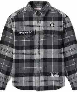 AAPE By A Bathing Ape AAPE Checked Flannel Shirt