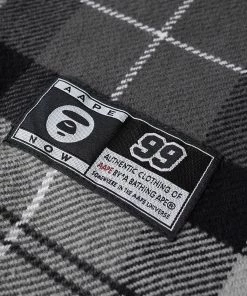 AAPE By A Bathing Ape AAPE Checked Flannel Shirt -Outlet Sweaters Store 14 12 2021 GH AAPSTM8388XXHGYA 4 1