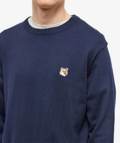 Maison Kitsune Maison Kitsuné Fox Head Patch Merino Crew Knit 9 Maison Kitsune Maison Kitsuné Fox Head Patch Merino Crew Knit -Outlet Sweaters Store 14 12 2022 MN FM00528KT1036 P480 10 1