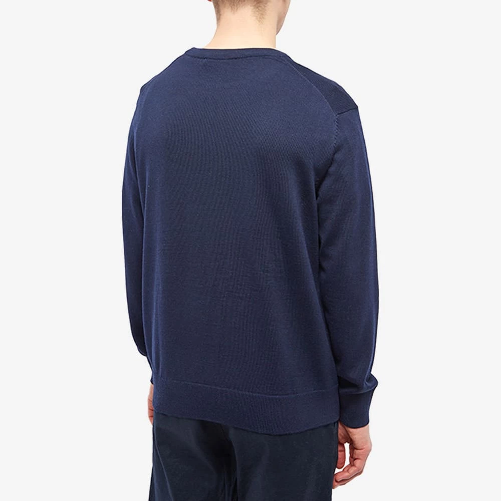 Maison Kitsune Maison Kitsuné Fox Head Patch Merino Crew Knit 3 Maison Kitsune Maison Kitsuné Fox Head Patch Merino Crew Knit - Image 3