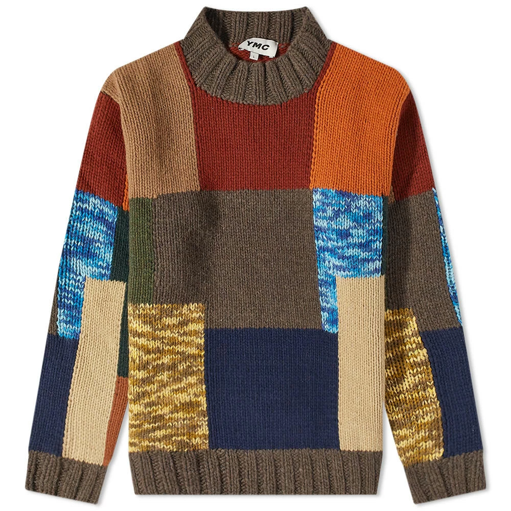 YMC Blut Patchwork Knit 1 YMC Blut Patchwork Knit