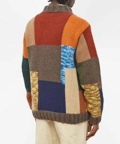 YMC Blut Patchwork Knit 7 YMC Blut Patchwork Knit -Outlet Sweaters Store 14 12 2022 NS P8TAO 90 8 1