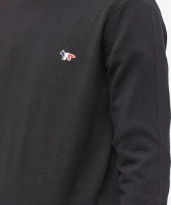 Maison Kitsune Maison Kitsuné Tricolor Fox Patch Classic Knit -Outlet Sweaters Store 14 12 2022 mb fu00502kt1036 p199 10