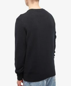 Maison Kitsune Baby Fox Patch Cosy Crew Knit -Outlet Sweaters Store 14 12 2022 mb hm00502kt1006 p199 8