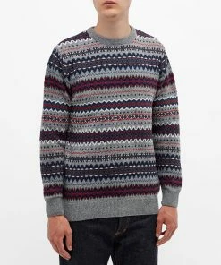 Barbour Case Fair Isle Crew Knit 7 Barbour Case Fair Isle Crew Knit -Outlet Sweaters Store 15 06 2021 ML MKN1027GY72 7 1