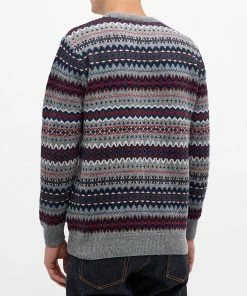 Barbour Case Fair Isle Crew Knit 8 Barbour Case Fair Isle Crew Knit -Outlet Sweaters Store 15 06 2021 ML MKN1027GY72 8 1
