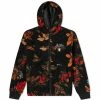 Marcelo Burlon Floral Fleece Hooded Jacket